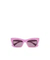 Gucci Rectangle-frame Sunglasses In Purple