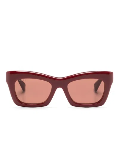 GUCCI RECTANGLE-FRAME SUNGLASSES