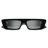 Gucci Black Rectangular-frame Sunglasses In Black