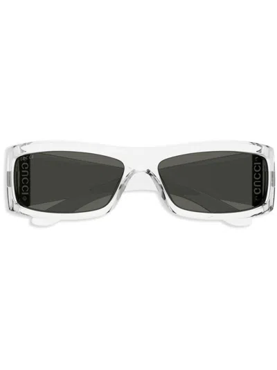 Gucci Rectangle-frame Sunglasses In Neutral