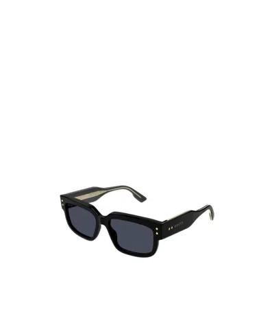 Gucci Rectangle-frame Tinted Sunglasses In Black