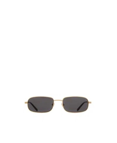 Gucci Rectangle-framed Metal Sunglasses In Black
