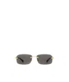 Gucci Curved Tips Frameless Sunglasses In Gray