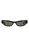 Gucci Contemporary Rectangular Frame Sunglasses In Black