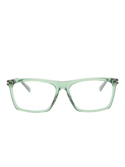 Gucci Rectangle Glasses In Green