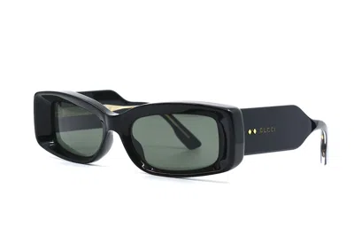 Pre-owned Gucci Rectangle Sunglasses Black/grey (gg1520s-001)