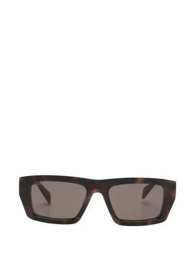 Gucci Rectangle Sunglasses In Brown