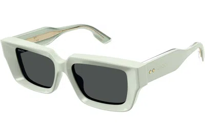 Pre-owned Gucci Rectangle Sunglasses Pastel Green/grey (gg1529s-003)