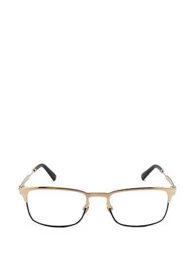 Gucci Rectangle-frame Glasses In Gold