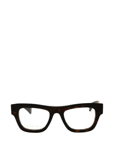 Gucci Rectangle-frame Glasses In Black