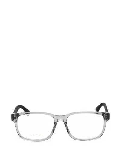 Gucci Rectangle-frame Glasses In Grau
