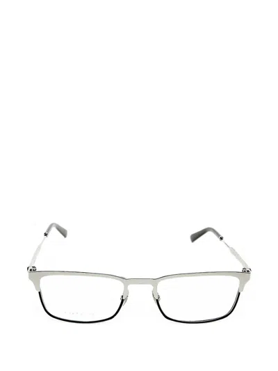 Gucci Rectangle-frame Glasses In Metallic