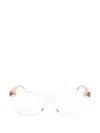 Gucci Rectangle-frame Glasses In Multi
