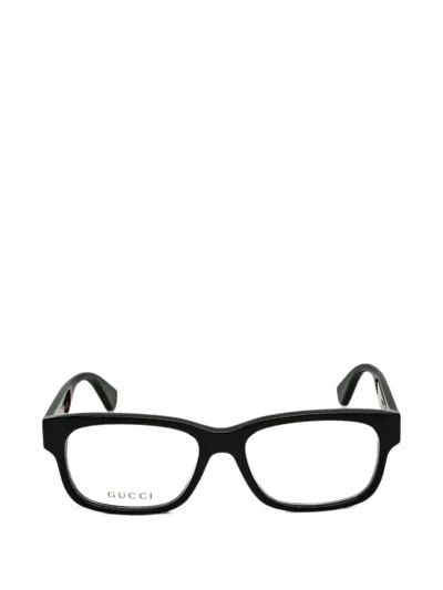 Gucci Rectangle-frame Glasses In Schwarz