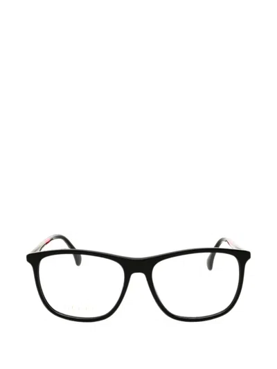 Gucci Rectangle-frame Glasses In Schwarz