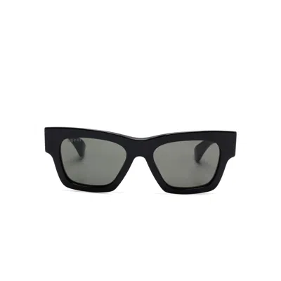 Gucci Rectangle-frame Sunglasses In Black