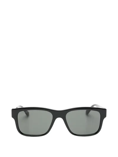 Gucci Rectangle-frame Sunglasses In Black