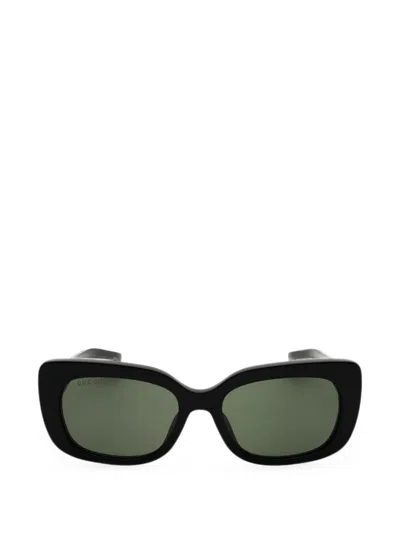 Gucci Rectangle-frame Sunglasses In Black
