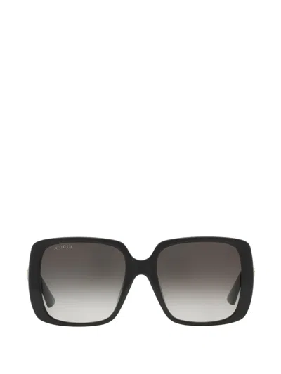 Gucci Rectangle-frame Sunglasses In Gray