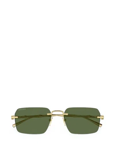 GUCCI RECTANGLE-FRAME SUNGLASSES