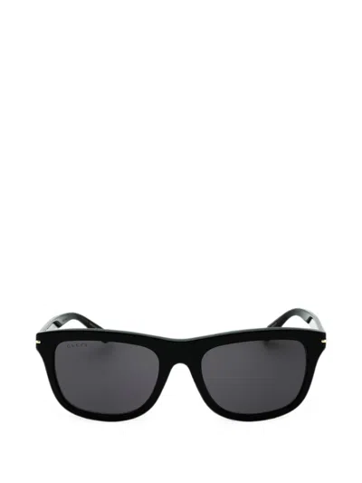Gucci Rectangle-frame Sunglasses In Black