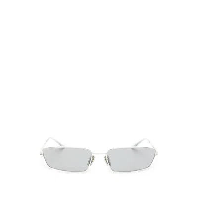 Gucci Rectangle-frame Sunglasses In Silver