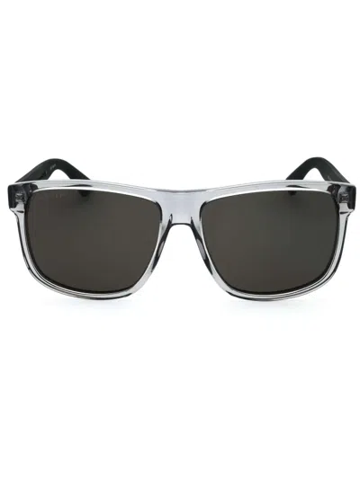 Gucci Rectangular Acetate Mini Sunglasses In Black