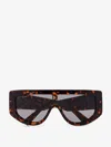 Gucci Rectangular Acetate Sunglasses In Brown