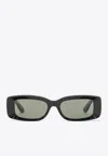 Gucci Rectangle Sunglasses In Gray