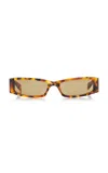 Gucci Rectangular-frame Acetate Sunglasses In Brown
