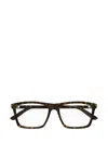 Gucci Rectangular Frame Glasses In 006 Havana Havana Transpa