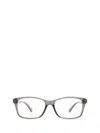 Gucci Rectangular Frame Glasses In 007 Grey Grey Transparent