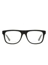 Gucci Rectangular-frame Glasses In Black
