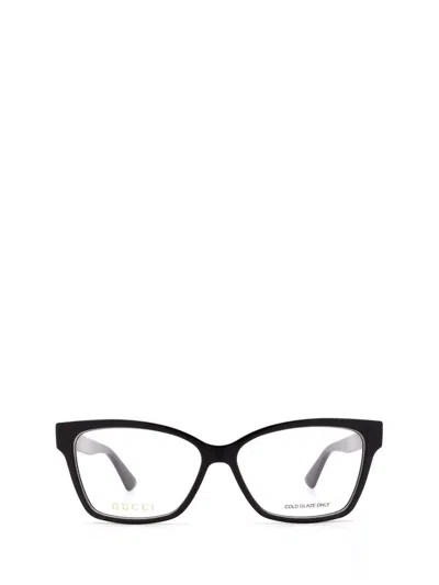 Gucci Rectangular Frame Glasses In Metallic