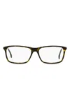 Gucci Rectangular-frame Logo-detail Glasses In Brown
