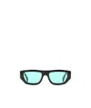 Gucci Rectangular-frame Logo Sunglasses In Blue