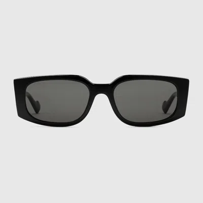 Gucci Rectangular-frame Sunglases In Black