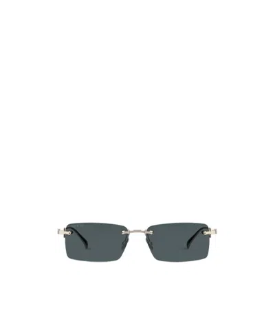 Gucci Rectangular Frame Sunglasses In Gold