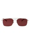 Gucci Rectangular-frame Sunglasses In Brown