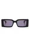 Gucci Rectangular-frame Sunglasses In Black