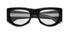 Gucci Rectangular Frame Sunglasses In Black