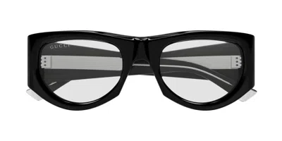 Gucci Rectangular Frame Sunglasses In Black