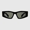 Gucci Rectangular Frame Sunglasses In Black