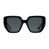 Gucci Double G Oversized-frame Sunglasses In Black