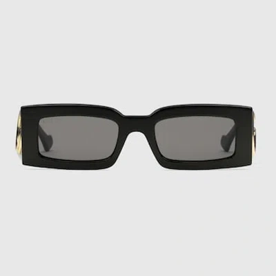 Gucci Sonnenbrille Mit Rechteckigem Rahmen In Black