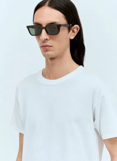 Gucci Rectangular Frame Sunglasses In Black
