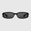 Gucci Rectangular Frame Sunglasses In Black