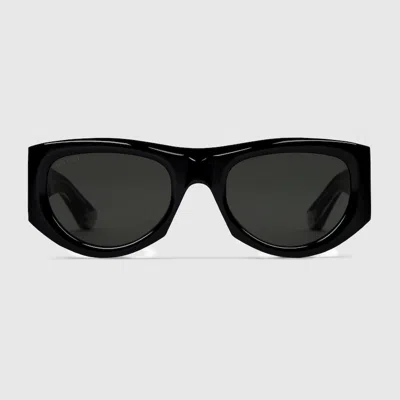 GUCCI GUCCI RECTANGULAR-FRAME SUNGLASSES