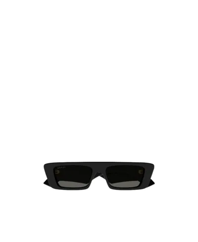 Gucci Rectangular-frame Sunglasses In Black