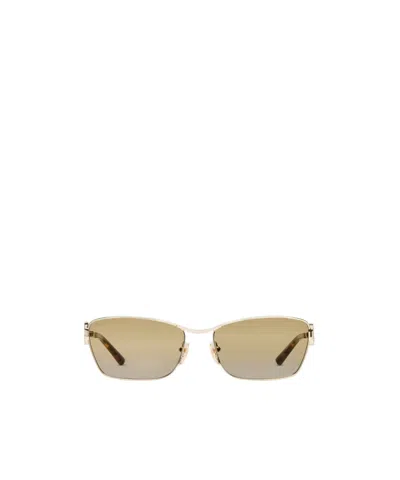 Gucci Rectangular Frame Sunglasses In Brown